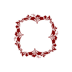 Hibiscus Logo Flower Decoration Ornament - Tropical plant blossom bloom illustration drawing doodle botanical exotic