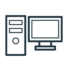 Computer Vector Icon