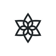 Star logo - abstract symbol rating review sparkle rank ranking web success award magic quality invitation party happiness feedback rate geometric surprise