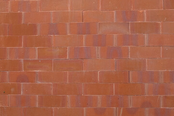 Brick wall red color background texture.,interior outdoor pattern.