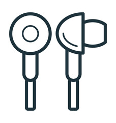 Earphones Vector Icon