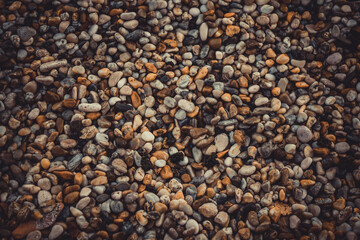 Beautiful stones on Baška beach.