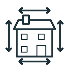 House Construction Plan Colored Vector Icon