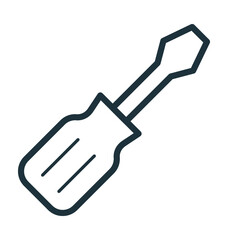 Screwdriver Colored Vector Icon