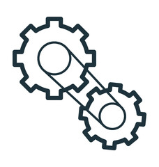 Gears Colored Vector Icon