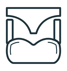 String Bikini Vector Icon