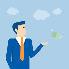 Remove the mask breathe virus free