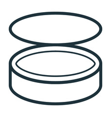 Compact Powder Vector Icon
