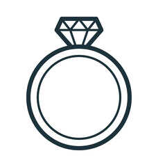 Diamond Ring Vector Icon