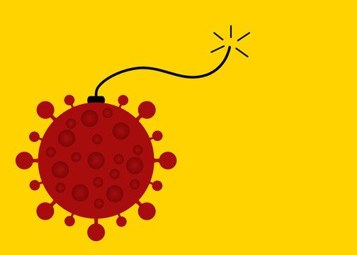 Coronavirus mit Zündschnur