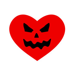 Pumpkin heart awesome heart halloween background