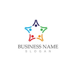 Obraz premium Community, network and social icon
