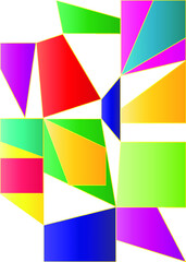 Obraz premium abstract colorful background with triangles
