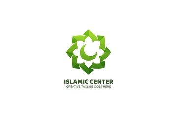 Islamic Mosque Ornament Logo Template
