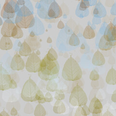 seamless background with leaves