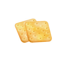 cute funny cartoon illustration of snacks on background