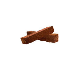cute funny cartoon illustration of snacks on background