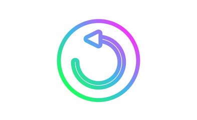 arrow, left, navigation, circle icon. Vector Illustration.