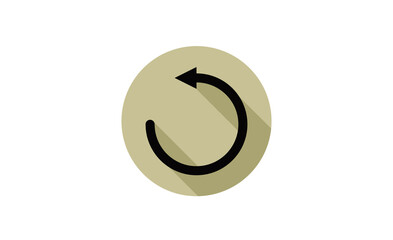 arrow, left, navigation, circle icon. Vector Illustration.