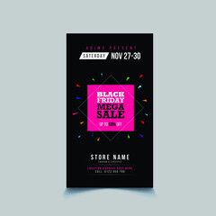 Black Friday Big Sale Social Media Banner Template Design