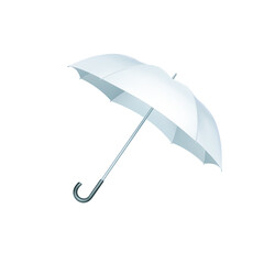 cute funny cartoon illustration of white umbrella on background