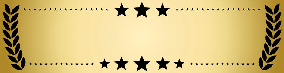 Obraz premium Lauriers sur fond gold