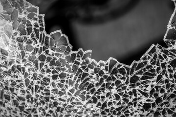 broken cracked glass