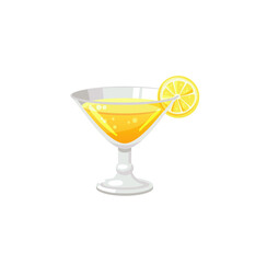 beautiful bright color cocktail illustration on background
