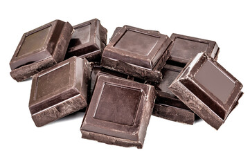heap of dark delicious chocolate