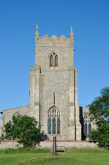 Fototapeta na wymiar St Mary's Church, Wiveton, Norfolk