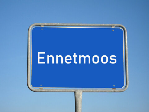 Ortsschild Ennetmoos