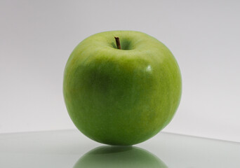fresh green apple close up