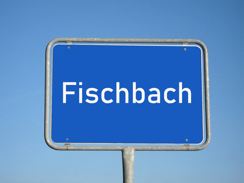 Ortsschild Fischbach