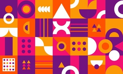 Abstract geometric background with minimal design. It is suitable for banners, posters, flyers, covers, etc. Vector illustration
