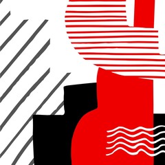 Abstract colorful shapes illustration design pattern