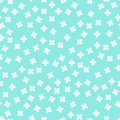 Cute seamless pattern with small flowers