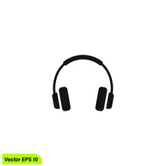 Obraz premium headphone icon podcast symbol logo template 