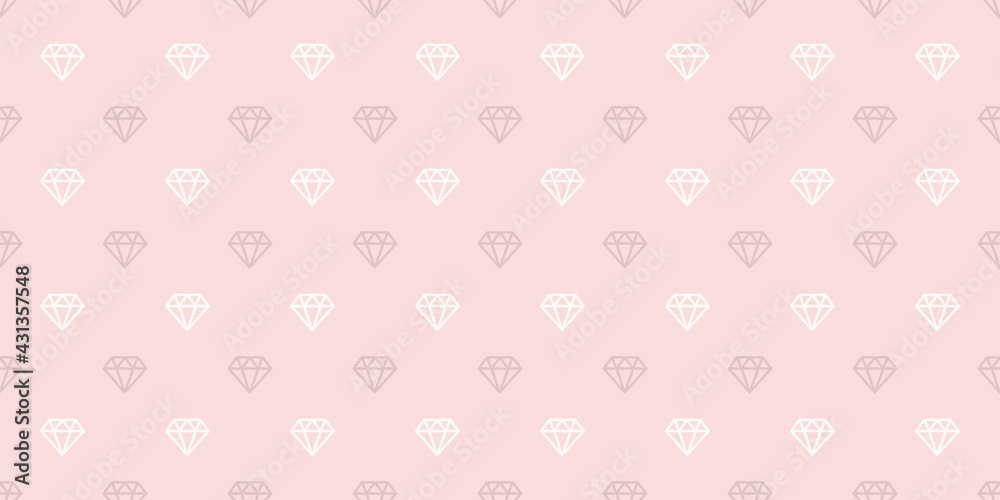 Poster Diamonds seamless repeat pattern vector background