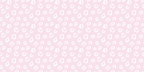Pastel pink cheetah seamless repeat pattern vector background