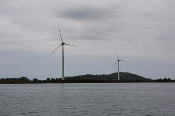 Alternative sources of electricity. Large wind farms