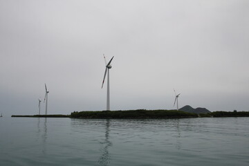 Alternative sources of electricity. Large wind farms