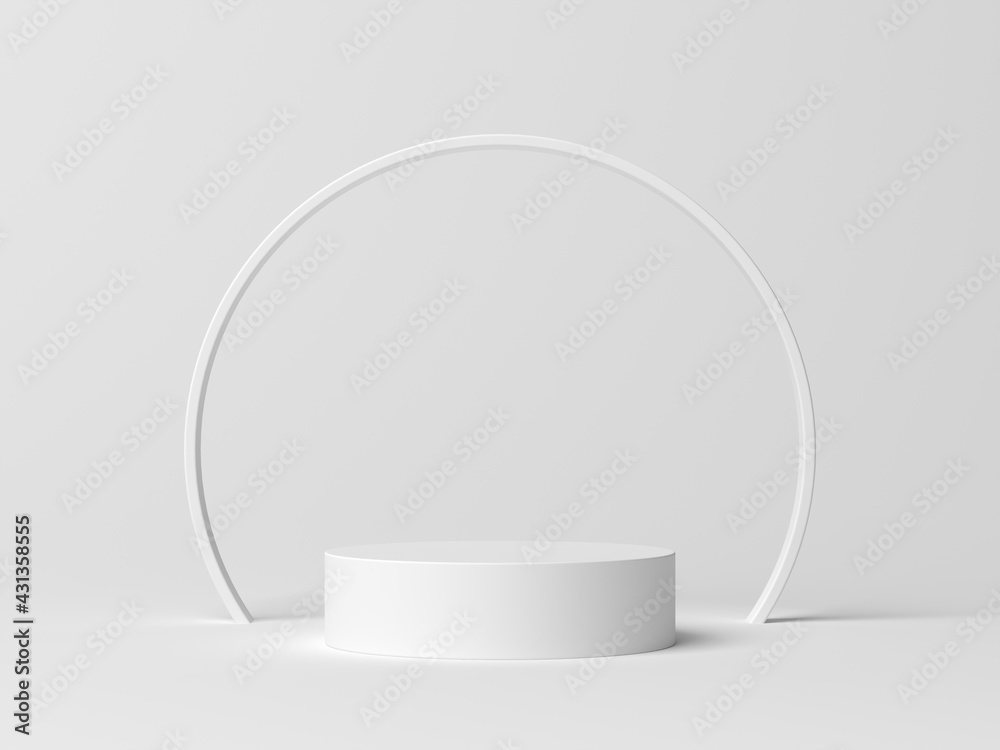 Poster abstract background minimal style for product branding. mock up scene and empty space. 3d render