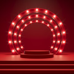 Fototapeta premium Abstract background minimal style for product branding. Mock up scene and empty space. 3d render