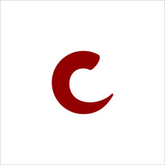 letter C logo design vector