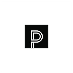 letter P logo design vector