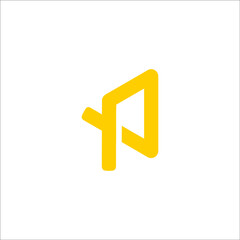letter P logo design vector