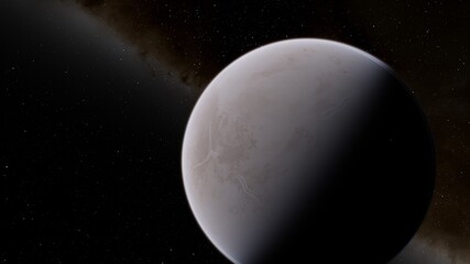 Naklejka premium Planet and stars, beauty of deep space