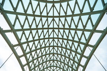 Fototapeta premium Rike park and Peace bridge