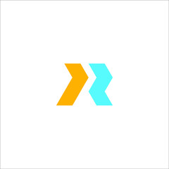 letter R logo design vector