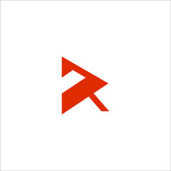 letter R logo design vector